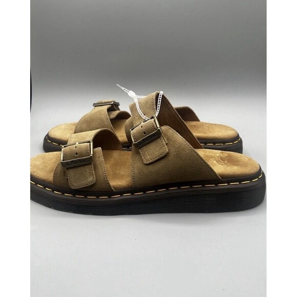 Dr. Martens Josef Sandals Tan Suede Leather Buckle Slide Mens 7M NWOB main image 5